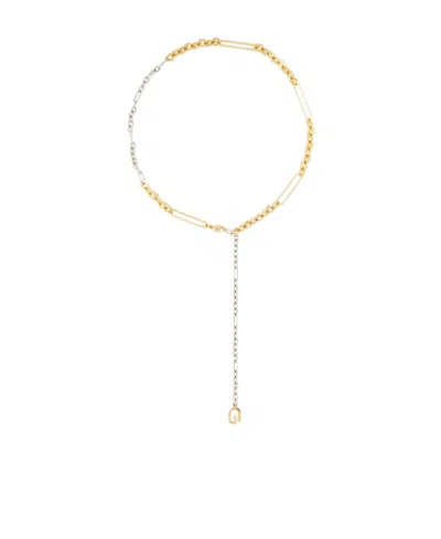 Givenchy G Link Two-tone Necklace In Yellow