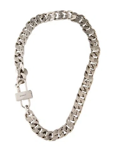 Pre-owned Givenchy G Lock Chain Necklace, 20", 20" In Multi