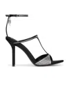 Givenchy G Lock Diamond High-heeled Sandals In White