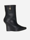 GIVENCHY G-LOCK LEATHER ANKLE BOOTS