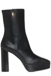 Givenchy Leather G-lock Platform Boots 115 In Black