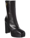 Givenchy G Lock Platform Leather Boot In Black