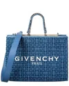 Givenchy G Medium Denim Tote In Blue