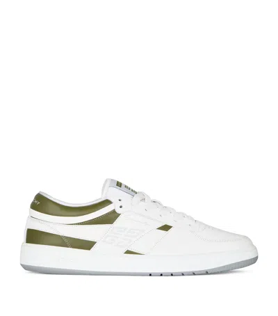 Givenchy G Move Leather Sneakers In White