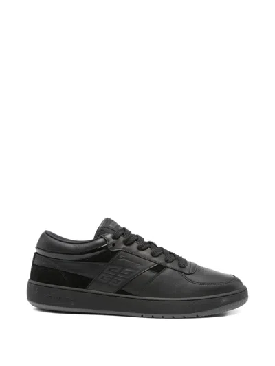 Pre-owned Givenchy G Move Leather Sneakers In Black