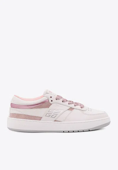 Givenchy G-move Leather Sneakers In White
