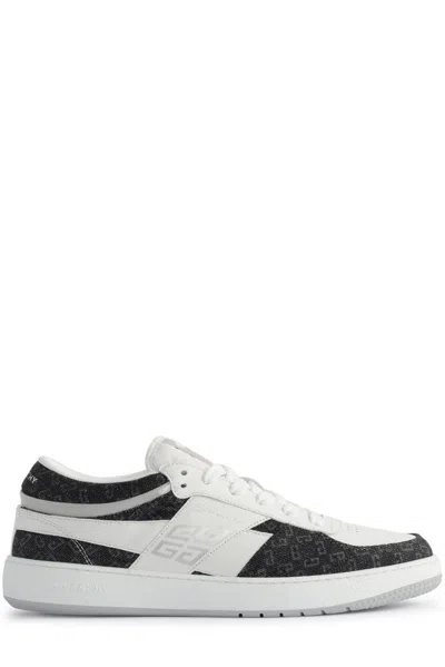 Givenchy G Move Sneakers In Mixed Leathers And Denim Monogram 72 In Multi