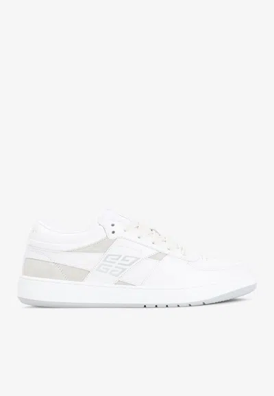 Givenchy G Move Low-top Sneakers In Calf Leather In White