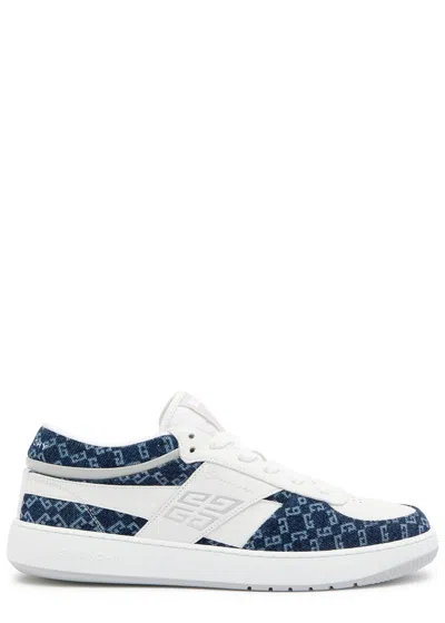 Givenchy G Move Panelled Leather Sneakers In Blue