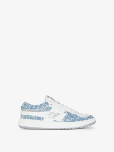 GIVENCHY SNEAKERS G MOVE EN CUIRS MÉLANGÉS & DENIM MONOGRAMME 72