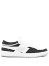 Givenchy G Move Sneakers In Mixed Leathers And Denim Monogram 72 In White