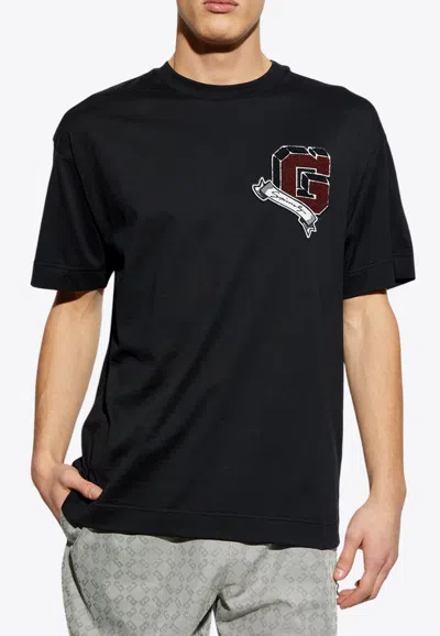 GIVENCHY G PATCH COLLEGE CREWNECK T-SHIRT
