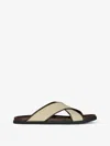 GIVENCHY G PLAGE FLAT SANDALS IN CANVAS