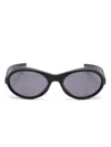 Givenchy G Ride Oval-frame Sunglasses In Grey