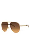 Givenchy Gv40117uw Aviator Metal Sunglasses