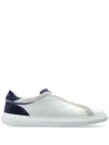 Givenchy Leather Panelled Flat Sole Sneakers In Weiss