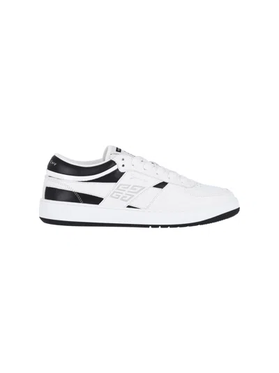 Givenchy G Move Low-top Leather Sneakers In White