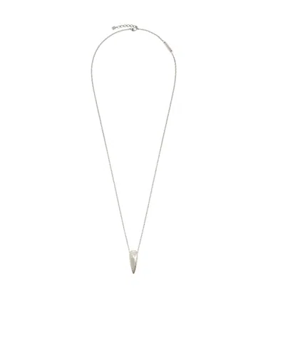 Givenchy G Tears Metal Necklace In White