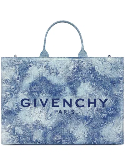 Givenchy G-tote Bag In Blue