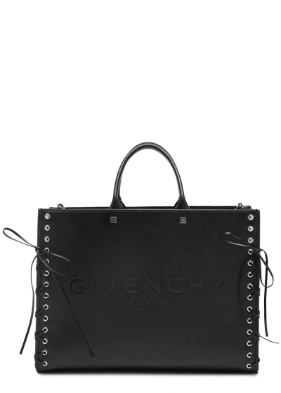 Givenchy G-tote Corset Medium Leather Tote In Black