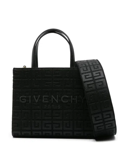 Givenchy G-tote Handbag Canvas Mini Tote Handbag Handbag In Black