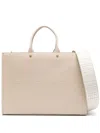 GIVENCHY LIGHT BEIGE GRAINED LEATHER WOMEN'S TOTE HANDBAG SS24