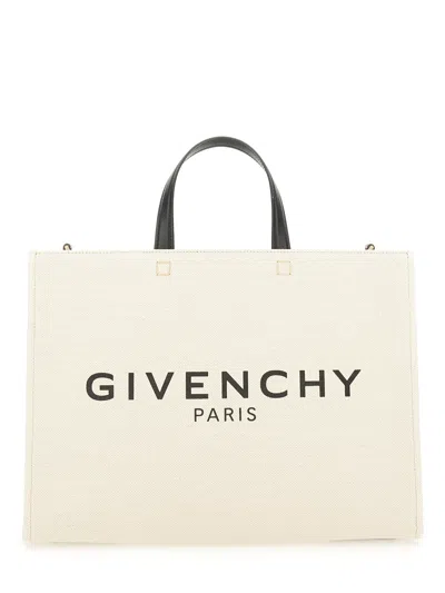 Givenchy G-tote Medium Bag In White