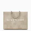 GIVENCHY GIVENCHY G-TOTE MEDIUM GOLD CANVAS WITH CHAIN
