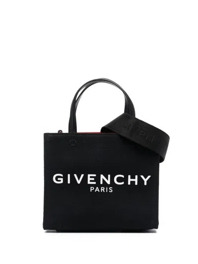 Givenchy G-tote Mini Canvas Tote Bag In Black
