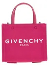 Givenchy Mini Canvas G-tote In Fuchsia