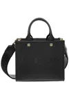 Givenchy Structured Black Mini G-tote Bag With Embroidered Monogram In Black