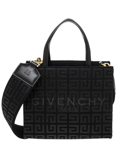 Givenchy G-tote Mini Leather-trim Tote In Black