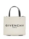 Givenchy Cabas G-tote Mini En Toile In Beige