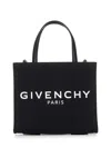 Givenchy G-tote Mini Shopping Bag In Canvas In Black