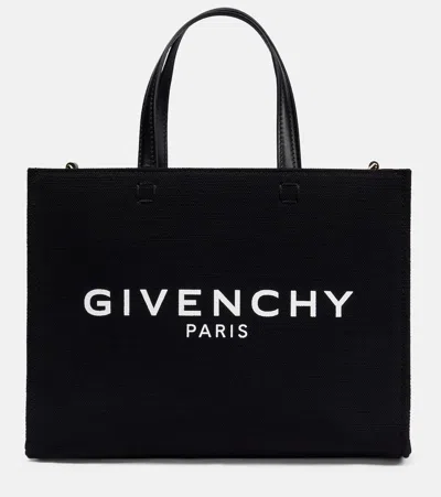 Givenchy G-tote Small Canvas Shopper In Black