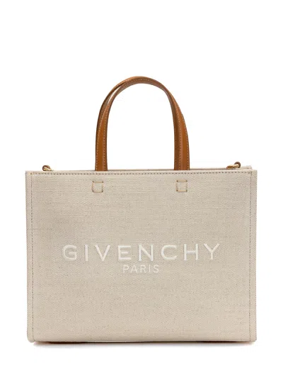 Givenchy G Tote Small Shopping Bag In Natural Beige
