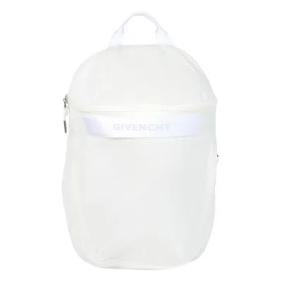 Pre-owned Givenchy G-treck Backpack In Reflective Nylon 'white' | Men's Size Onesize