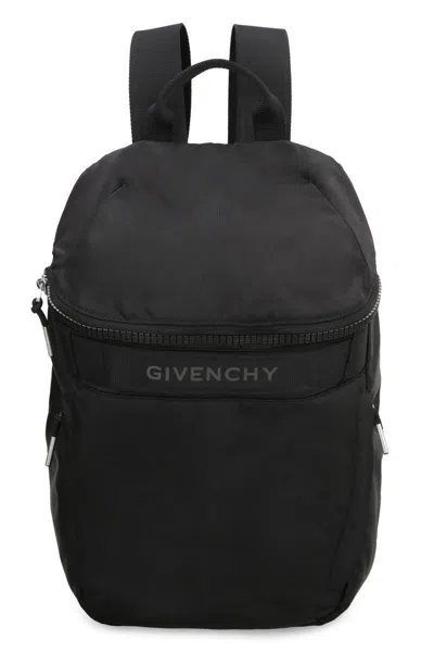 Givenchy G-trek Logo Detail Nylon Backpack In Black