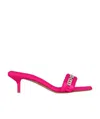 Givenchy Leather Sandals In Phosphor