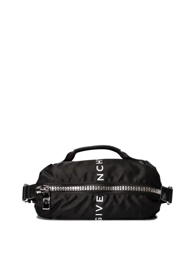 Givenchy "g Zip" Baby Carrier In Black