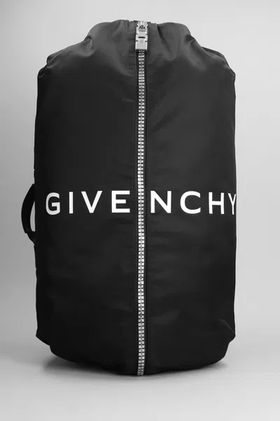 Givenchy G-zip Backpack In Black Polyamide