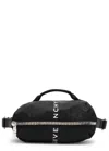Givenchy G-zip Logo-print Nylon Belt Bag In Black