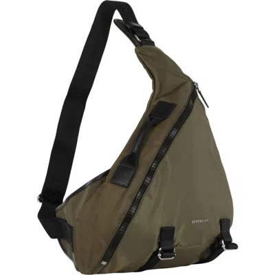Givenchy G Zip Triangle Sling Bag In Brown