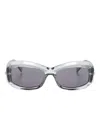 Givenchy G180 Injected Oversize-frame Sunglasses In Gray