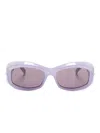 Givenchy G180 Square-frame Sunglasses In Purple