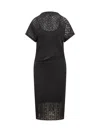 Givenchy 4g Jacquard Midi Dress In Black