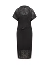 Givenchy 4g Jacquard Midi Dress In Black