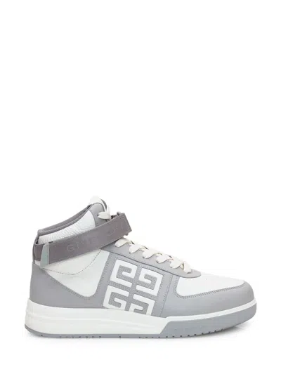 Givenchy G4 High-top Leather Sneakers In White