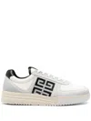 Givenchy G4 Leather Sneakers In Silver