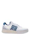 Givenchy G4 Sneakers In Gradient Leather And Canvas In Blue